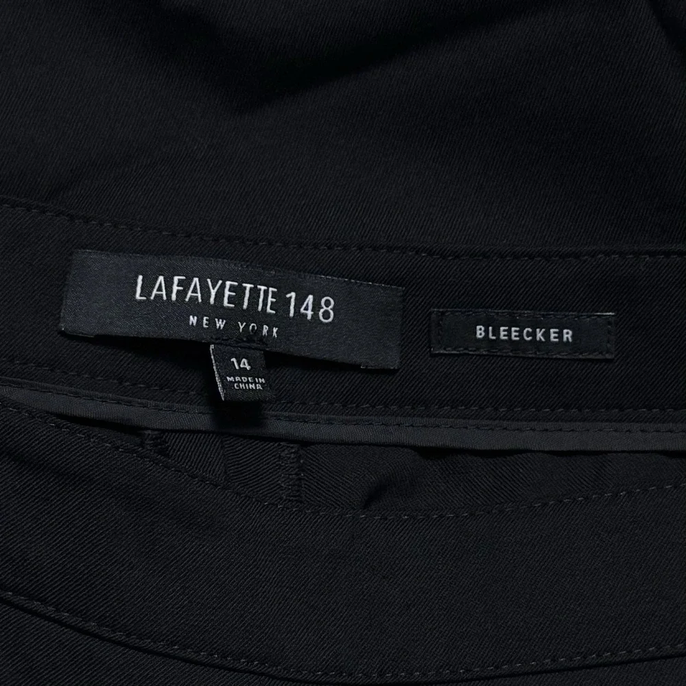 Lafayette 148 Wool Bleecker Pants Slacks Career Capsule Minimalist Luxury 14